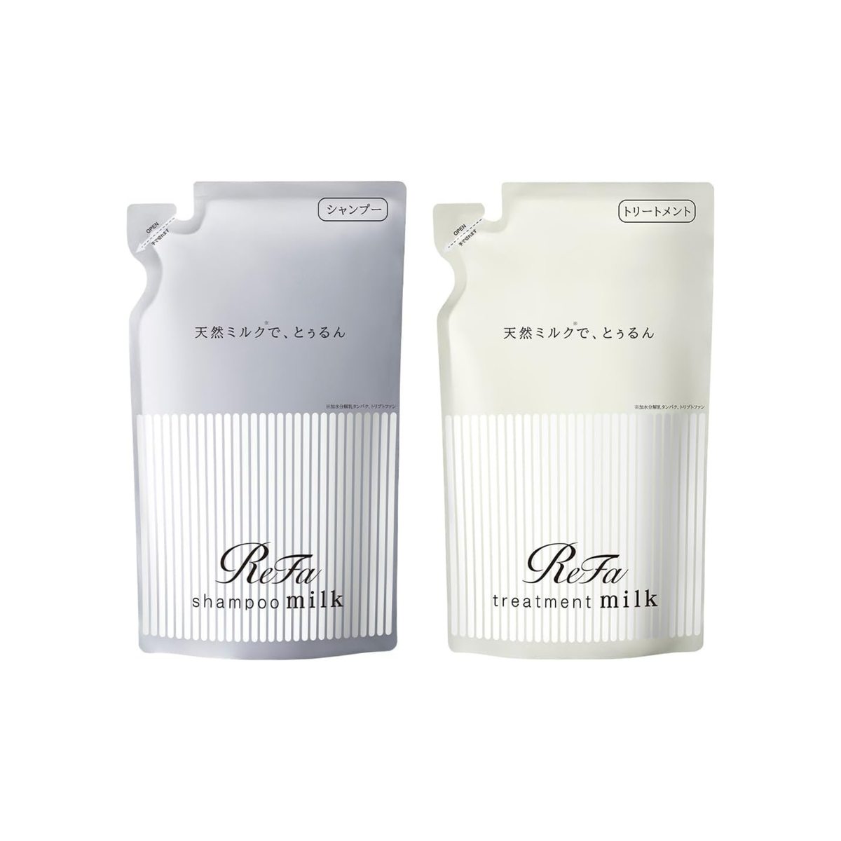 【預訂商品】ReFa 牛奶蛋白洗護套裝 補充裝 430g（白花香）
