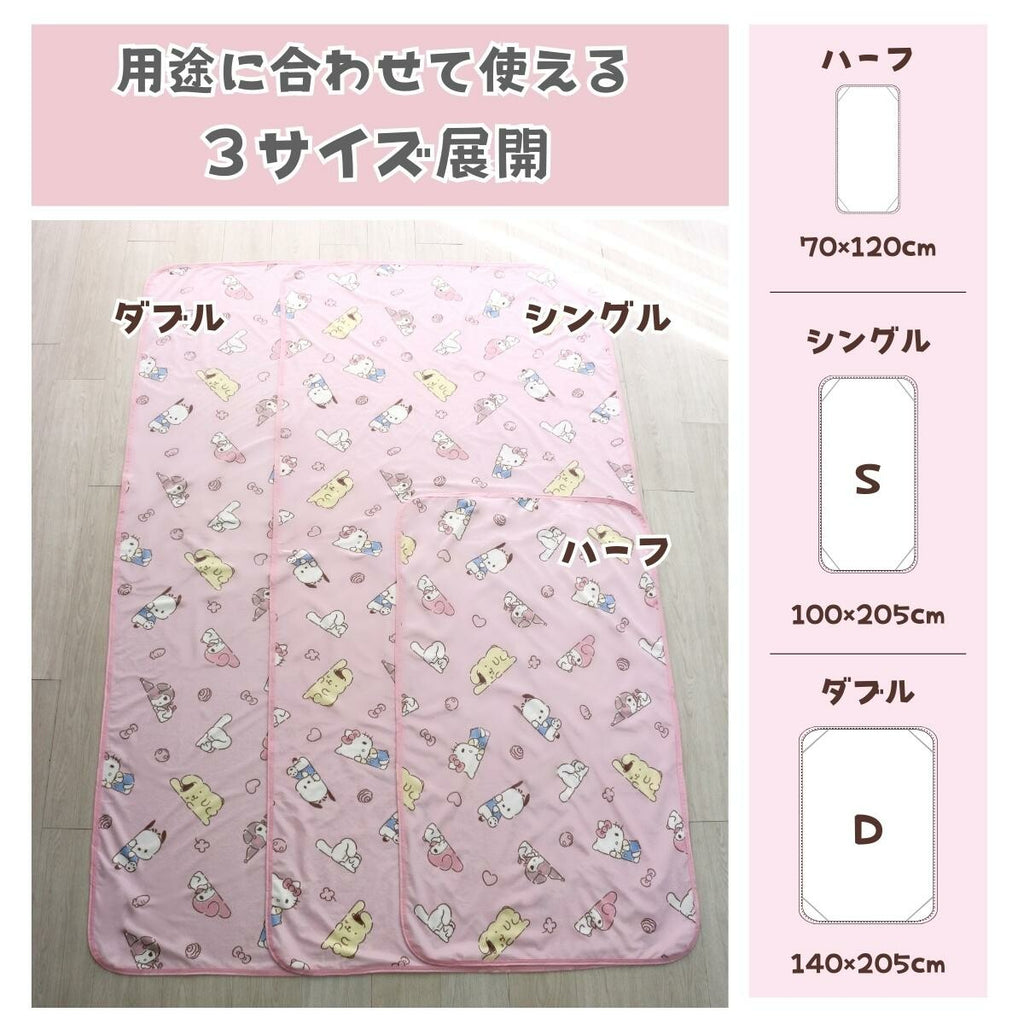 【預訂商品】Sanrio Characters 防水床單｜半單人・單人・雙人 防尿床保護墊