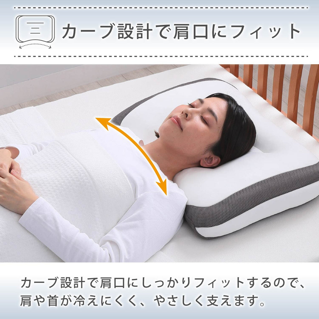 【預訂商品】Nishikawa（西川） Doctor Sleep 仰睡頸椎承托枕｜可調高度雙層結構枕頭