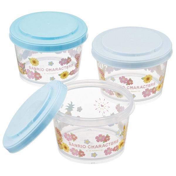 【預訂商品】Sanrio Characters 夏日連接式保鮮盒 3 件套
