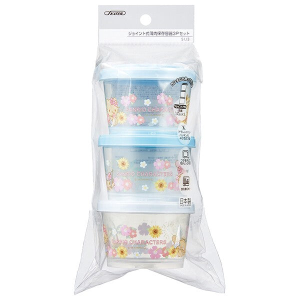 【預訂商品】Sanrio Characters 夏日連接式保鮮盒 3 件套