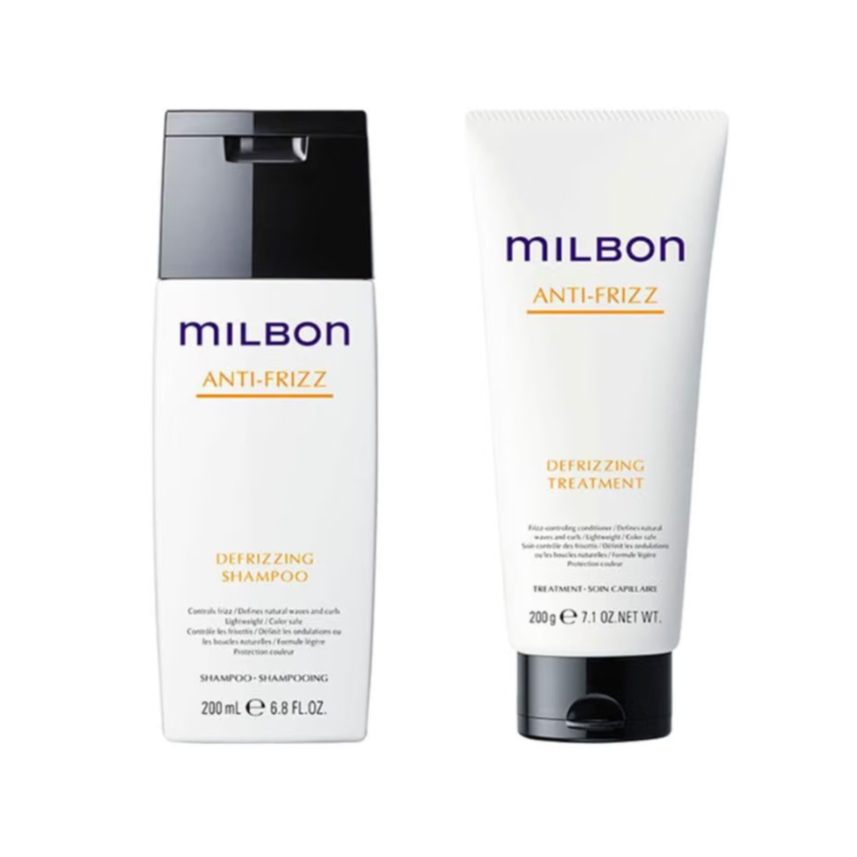 【預訂商品】Milbon Anti-Frizz Defrizzing 抗毛躁洗護套裝 200ml｜Milbon Defrizzing Shampoo & Treatment 200ml Set