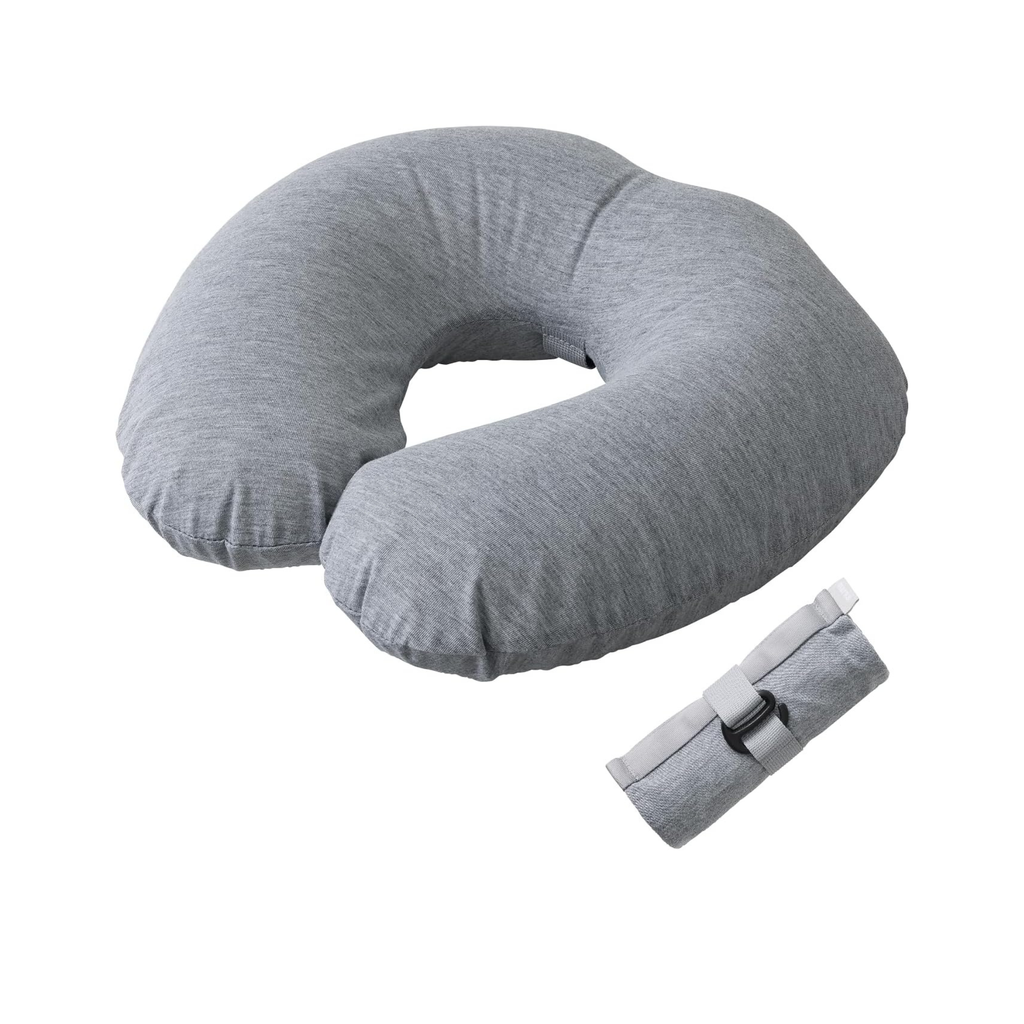 【預訂商品】Marna fuu 便攜充氣旅行頸枕 淺灰色｜Marna fuu Compact Inflatable Neck Pillow Light Gray