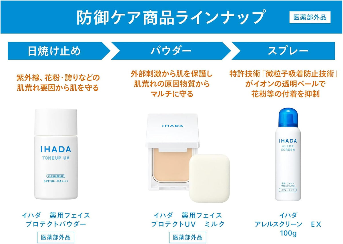 【預訂商品】IHADA 藥用防護蜜粉餅 9g 正裝｜IHADA Medicated Face Protect Powder 9g Compact