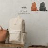預訂- 日本進口 - 可用於所有季節的背包袋[WISH /拉克麻袋] - ORANGE / IVORY