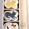 預訂-日本進口 -MEOW！MEOW！貓喵醬油盤 小食碟 3件套[聖誕禮物 生日禮物 結婚禮品套裝]